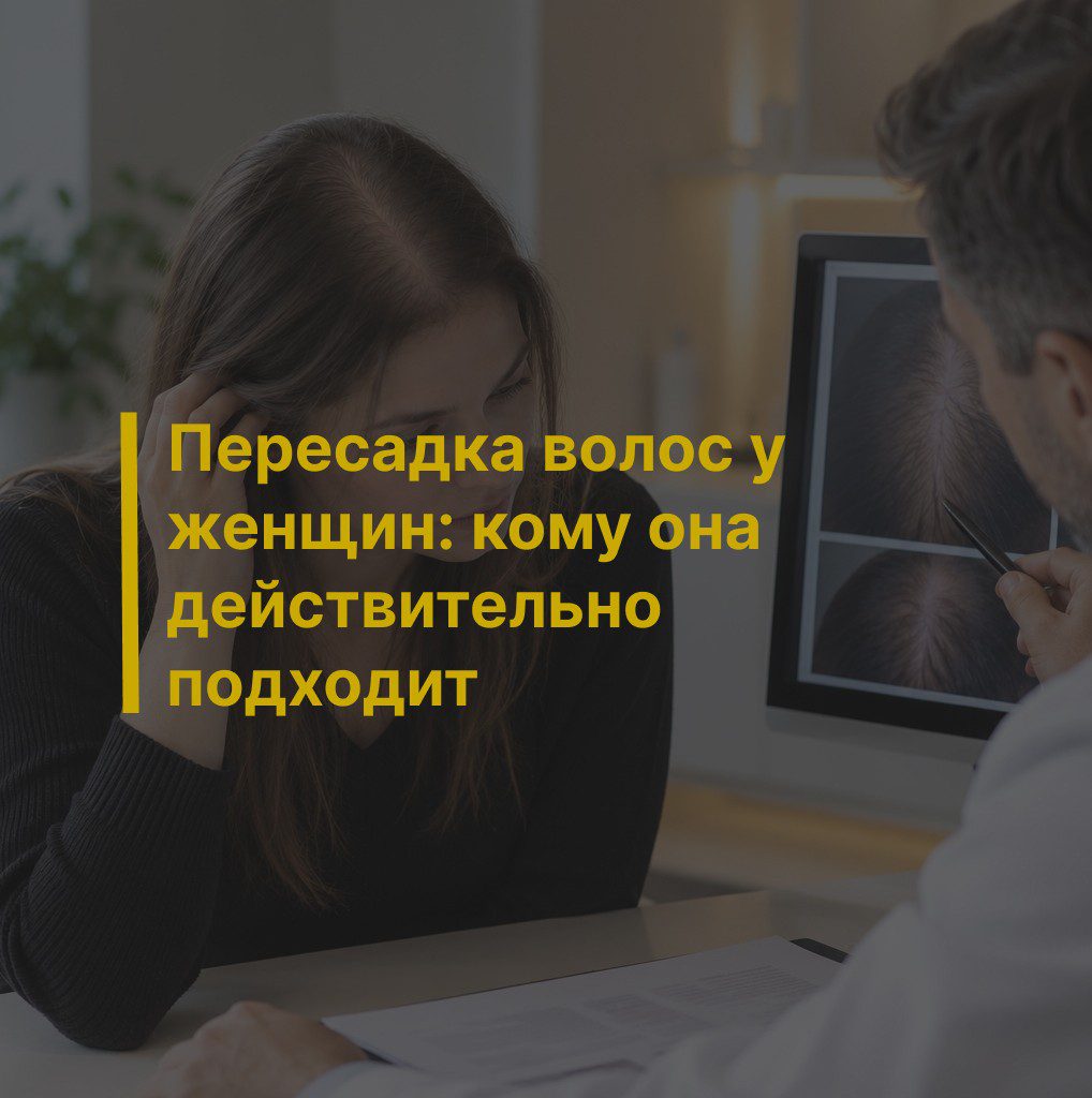 Пересадка волос у женщин: кому она действительно подходит